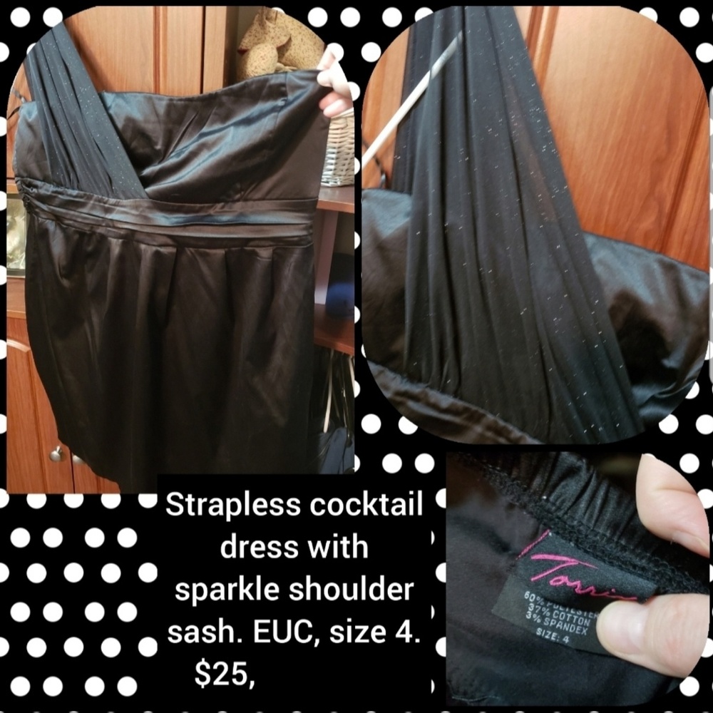 COPY - Torrid, size 24, strapless cocktail dress.